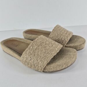 Sz 8 MIA Linara Natural Jute Slide Sandals